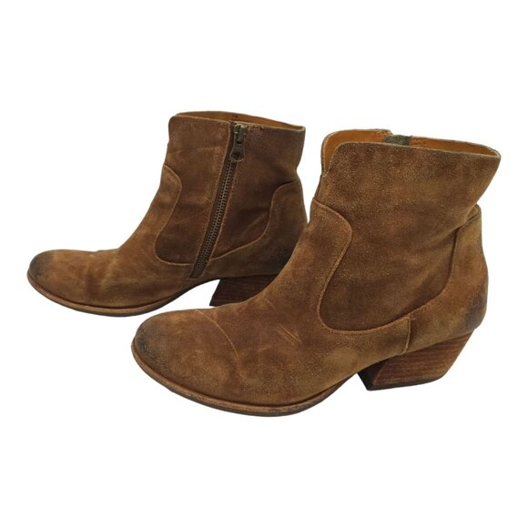 Kork Ease Side Zip Suede Ankle Boots Womens Size 7.5 M Booties Brown K48523 - Picture 13 of 14